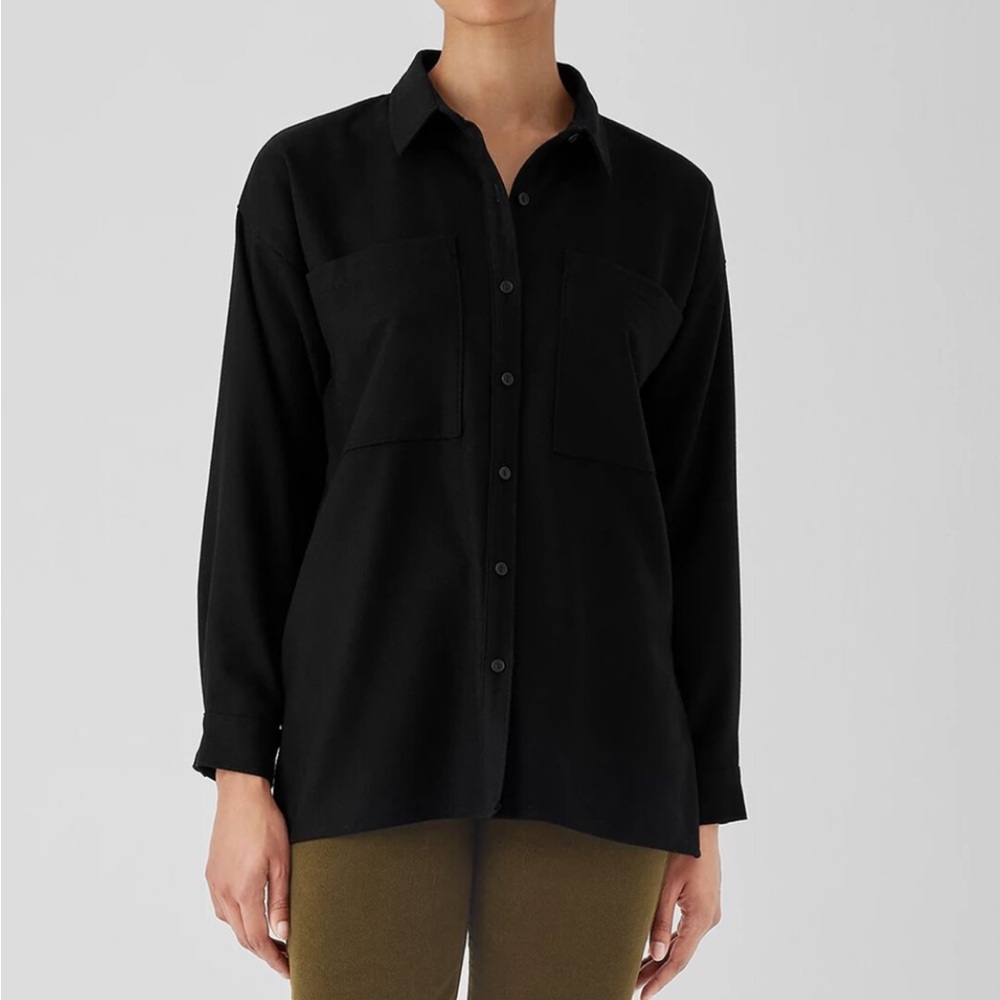 Eileen Fisher Wool Button Up - image 1
